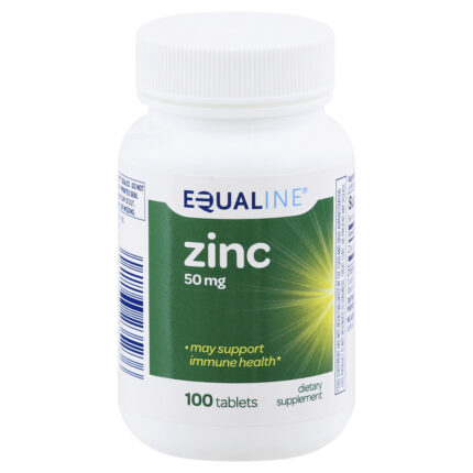 Equaline, Zinc 50 Mg Tablets, Case Of 3, 100 Ct