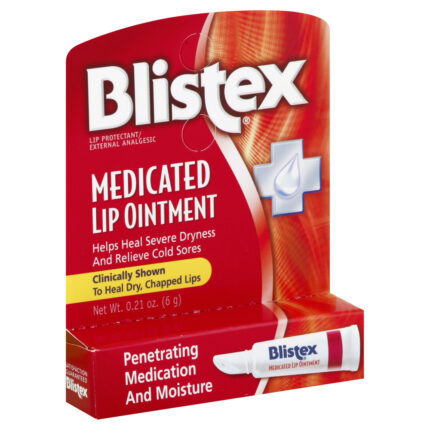 Blistex, Medicated Lip Ointment, Case Of 24, 0.21 Oz