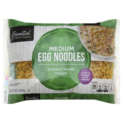 Essential Everyday, Medium Egg Noodles, Case Of 12, 16 Oz