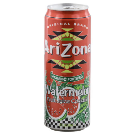 Arizona, Fruit Juice Cocktail Watermelon, Case Of 24, 23 Fl Oz.