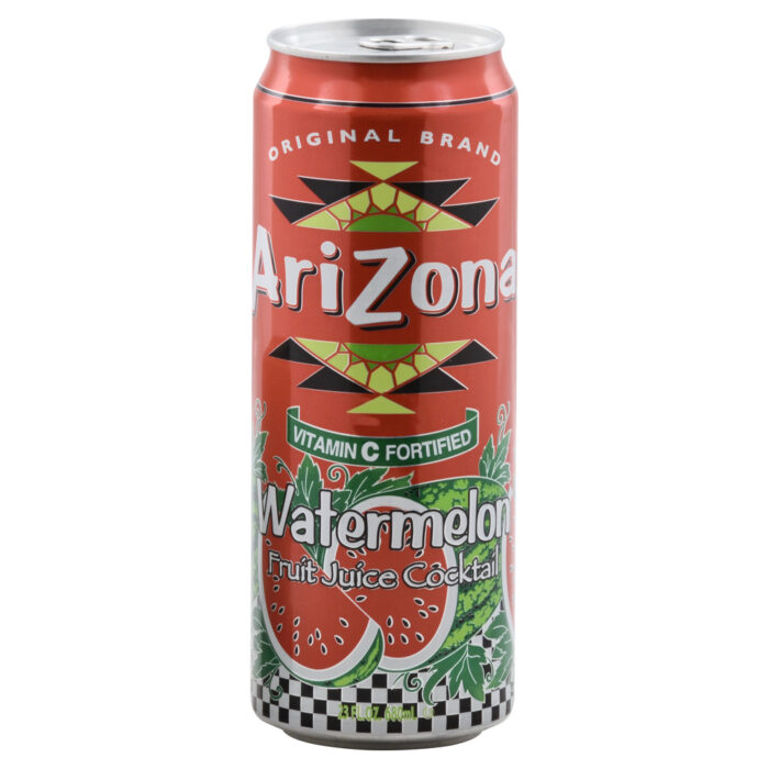Arizona, Fruit Juice Cocktail Watermelon, Case Of 24, 23 Fl Oz. - Image 1