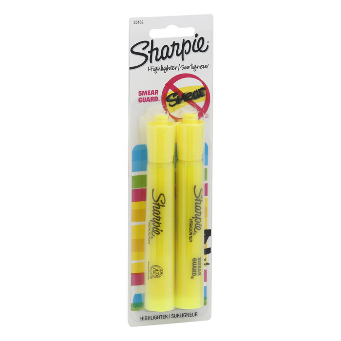 Sharpie, Smear Guard Highlighter, Case Of 6, 2 Ct - Image 1