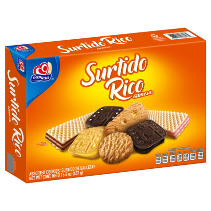 Gamesa, Surtido Rico Assorted Cookies, Case Of 12, 15.43 Oz