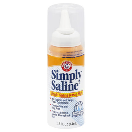Arm & Hammer, Simply Saline Sterile Saline Nasal Mist, Case Of 6, 1.5 Fl Oz.