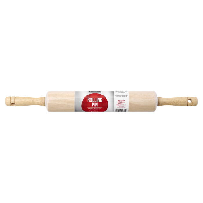 Essential Everyday, Rolling Pin Hard Wood Water Resistant, Case Of 3, 1 Ct - Image 1