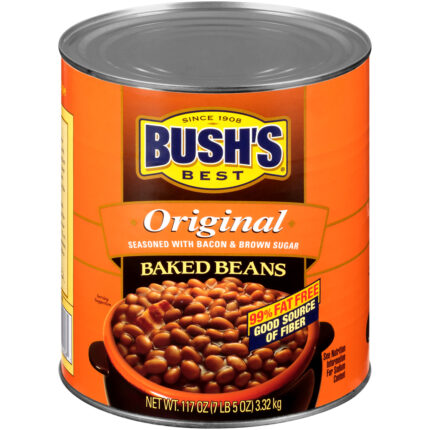 Bush'S, Original Baked Beans Can, Case Of 6, 117 Oz