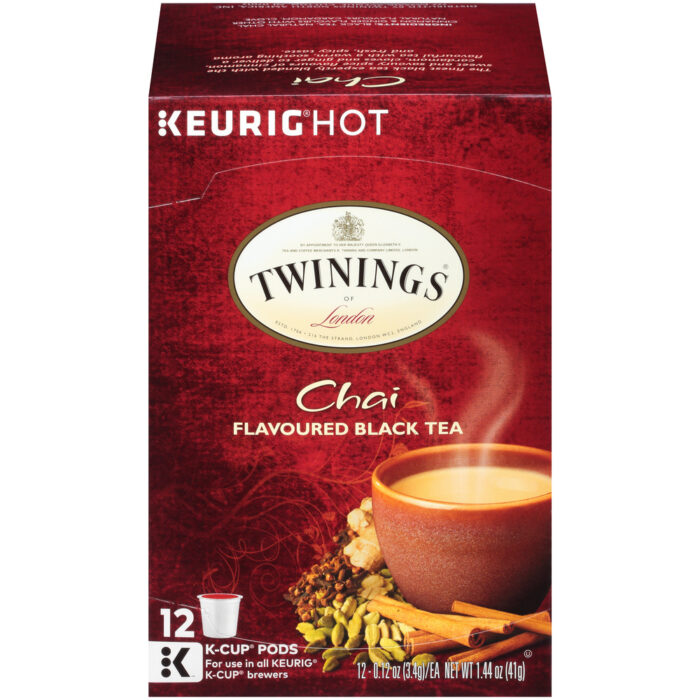 Twinings, Of London Chai Flavored Black Tea K-Cup Pods Box, Case Of 6, 12 Ct - Image 1
