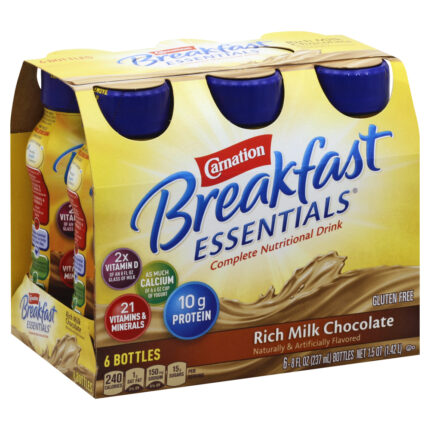 Carnation, Breakfast Essentials Complete Nutritional Drink Rich Milk Chocolate, Case Of 4, 48 Fl Oz