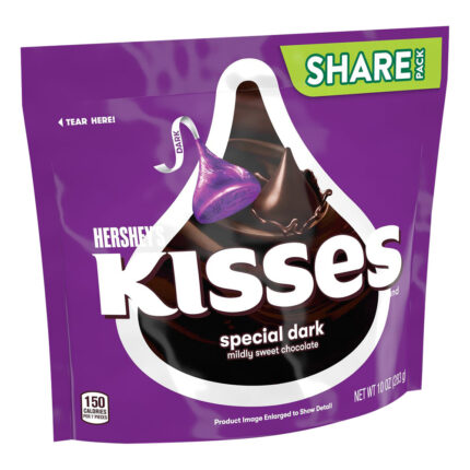 Hershey'S, Share Pack Special Dark Mildly Sweet Chocolate, Case Of 8, 10 Oz