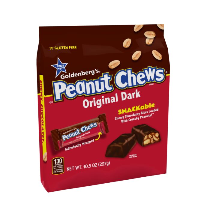 Goldenberg, Original Dark Peanut Chews, Case Of 8, 10.5 Oz - Image 1