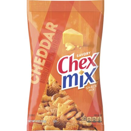 Chex Mix, Snack Mix Cheddar Savory, Case Of 12, 8 Oz