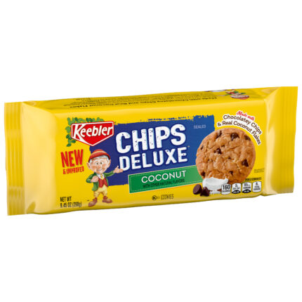 Keebler, Chips Deluxe Cookies With Coconut Flakes, Case Of 12, 9.45 Oz
