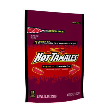 Hot Tamales, Fierce Cinnamon Chewy Candies, Case Of 8, 10 Oz