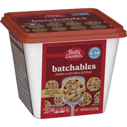 Betty Crocker, Batchables Chocolate Chip Cookie Mix, Case Of 4, 28 Oz