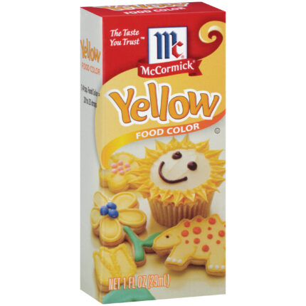 Mccormick, Yellow Food Color, Case Of 6, 1 Fl Oz