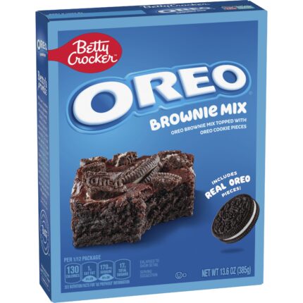 Betty Crocker, Oreo Brownie Mix Topped With Oreo Cookie Pieces, Case Of 6, 13.6 Oz
