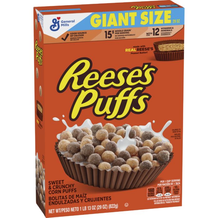 General Mills, Reese'S Puffs Cereal, Case Of 10, 29 Oz - Image 1