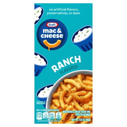 Kraft, Mac And Cheese Ranch Flavored, Case Of 12, 7.25 Oz