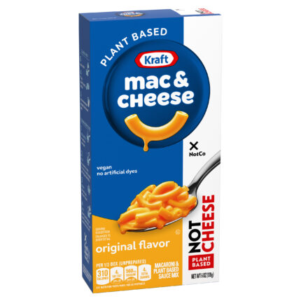 Kraft, Plant Based Not Cheese Original Flavor Mac And Cheese, Case Of 12, 6 Oz