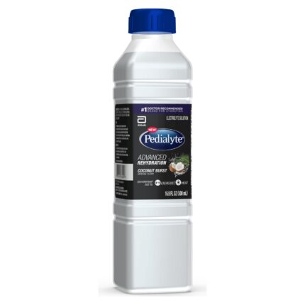 Pedialyte, Advanced Rehydration Coconut Burst Bottle, Case Of 12, 16.9 Fl Oz