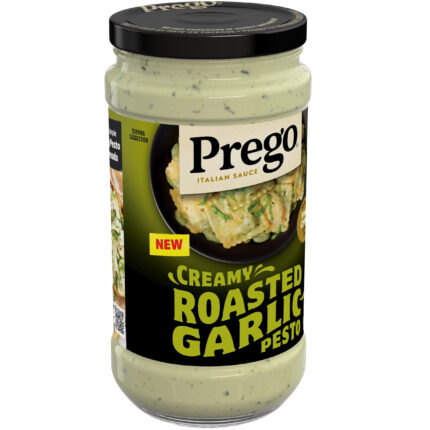 Prego, Creamy Roasted Garlic Pesto Italian Sauce, Case Of 12, 14.5 Oz