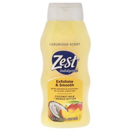 Zest Indulgence Coconut Milk & Mango Body Wash 18Oz