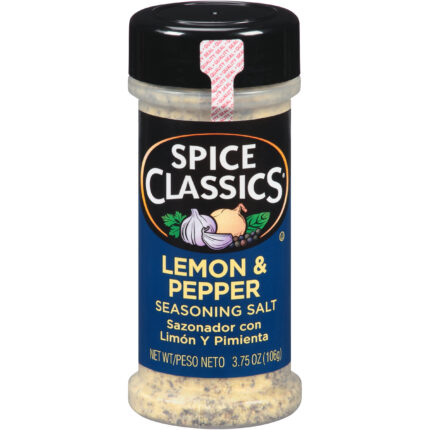 Spice Classics, Lemon And Pepper Seasoning, Case Of 12, 3.75 Oz