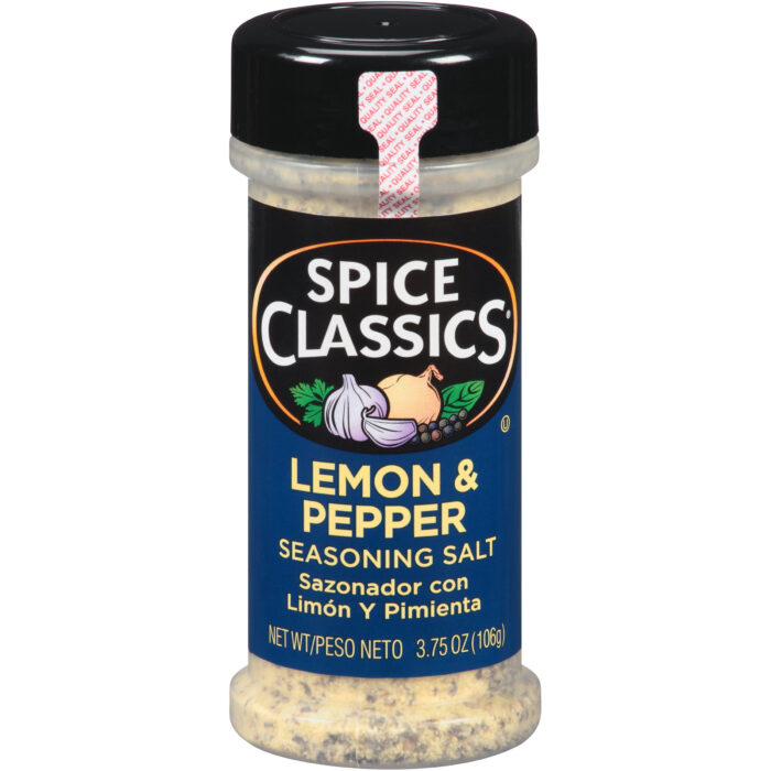 Spice Classics, Lemon And Pepper Seasoning, Case Of 12, 3.75 Oz - Image 1