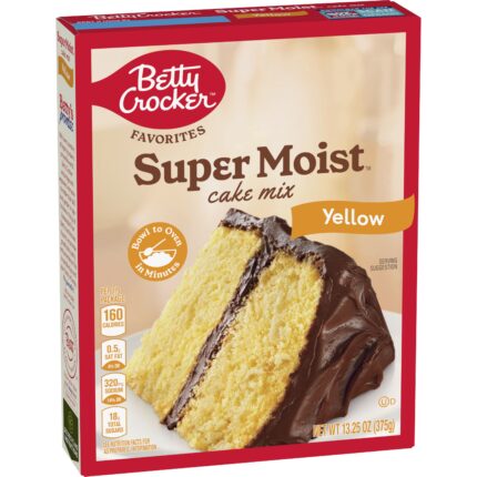 Betty Crocker, Super Moist Yellow Cake Mix, Case Of 12, 13.25 Oz