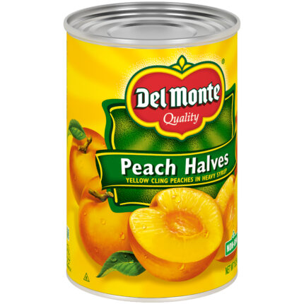 Del Monte Foods, Quality Peach Halves Can, Case Of 12, 15.25 Oz