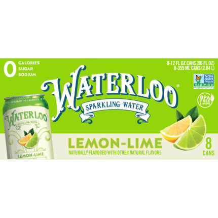 Wtrloo Sparklng Water,Lemon-Lime 8/12 Fz