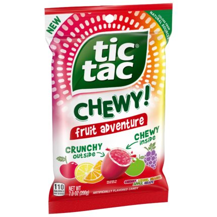 Tic Tac, Chewy! Fruit Adventure Candy, Case Of 16, 7.05 Oz