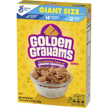General Mills, Cereal Golden Grahams Giant Size, Case Of 8, 27.6 Oz