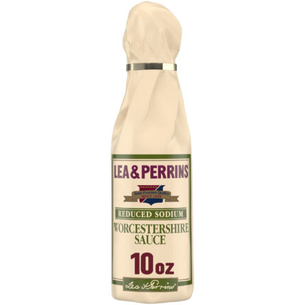 Lea & Perrins, Reduced Sodium Worcestershire Sauce, Case Of 12, 10 Fl Oz