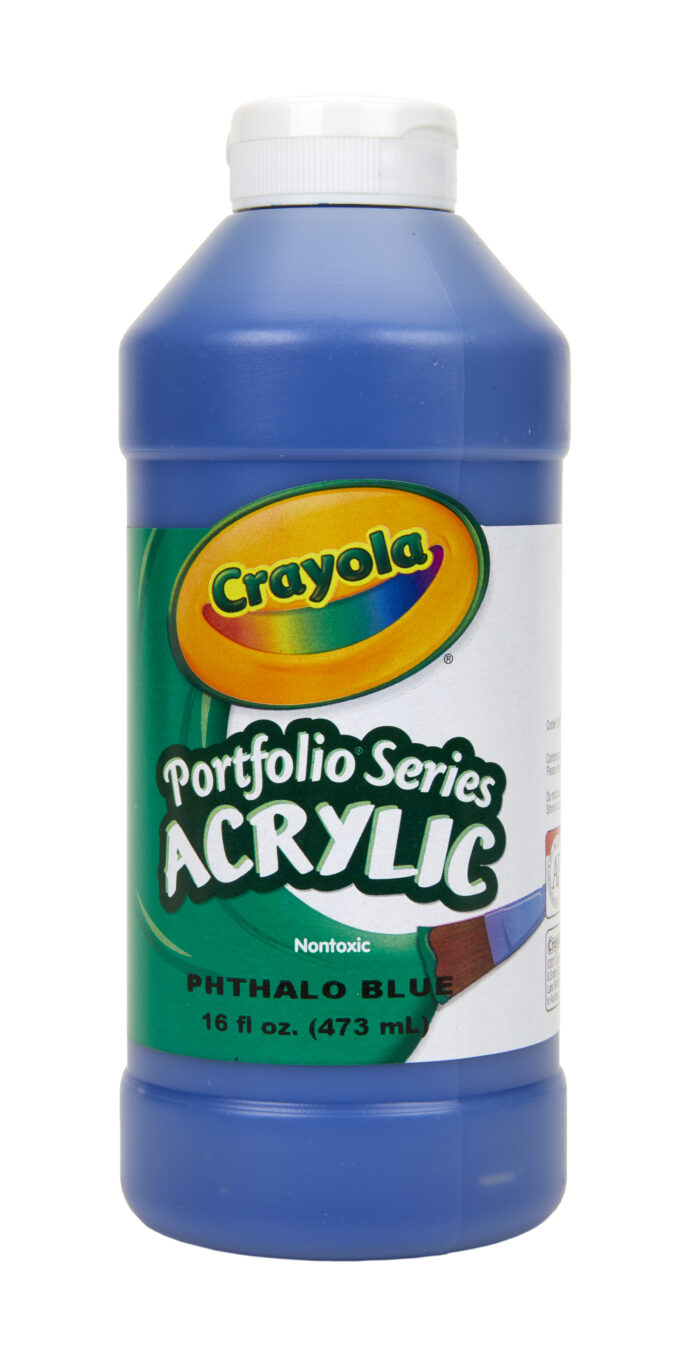Crayola 16 Oz Portfolio Series Acrylic Paint - Phthalo Blue - Image 1