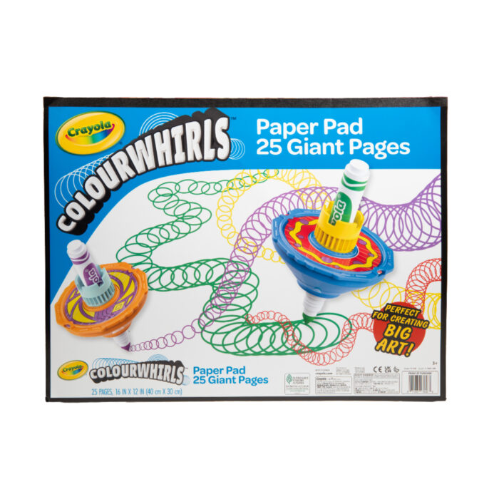 Crayola Colourwhirls Paper Pad,24Pk - Image 1