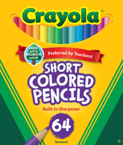 Crayola 64C Short Clrd Pcls