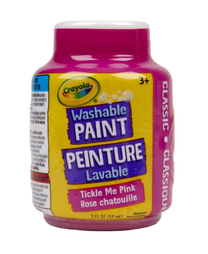 Crayola 2Oz Wh Pnt Sngle,Tckle Me Pnk,S/Band,12P