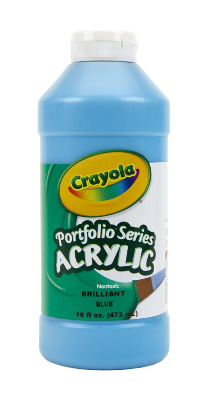 Crayola 16 Oz Portfolio Series Acrylic Paint - Brilliant Blue