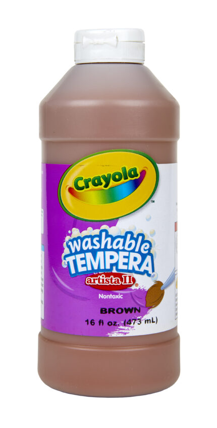 Crayola 16 Oz Artista Ii Washable Tempera Paint - Brown