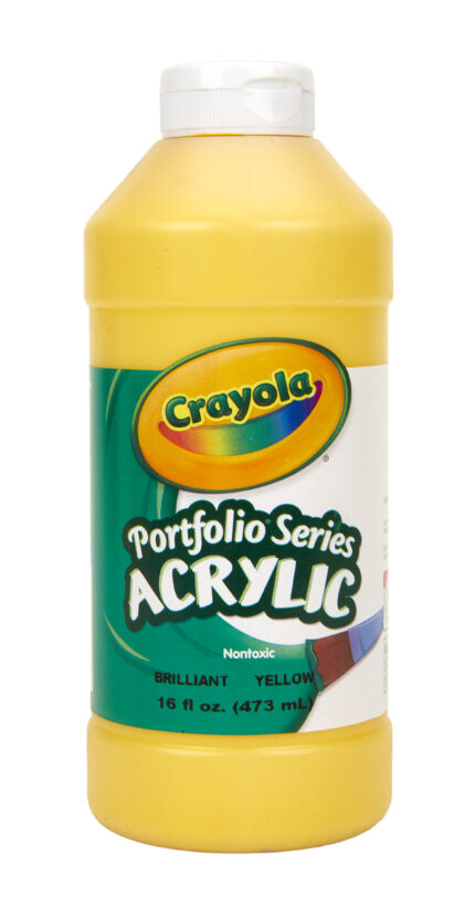 Crayola 16 Oz Portfolio Series Acrylic Paint - Brilliant Yellow