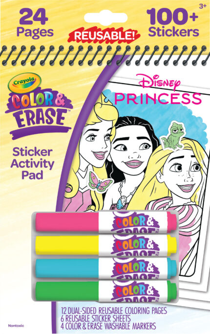 Crayola Clr Erase Princess R/Actvty Pad 18Pk