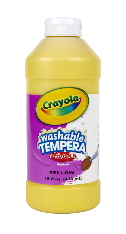Crayola 16 Oz Artista Ii Washable Tempera Paint - Yellow