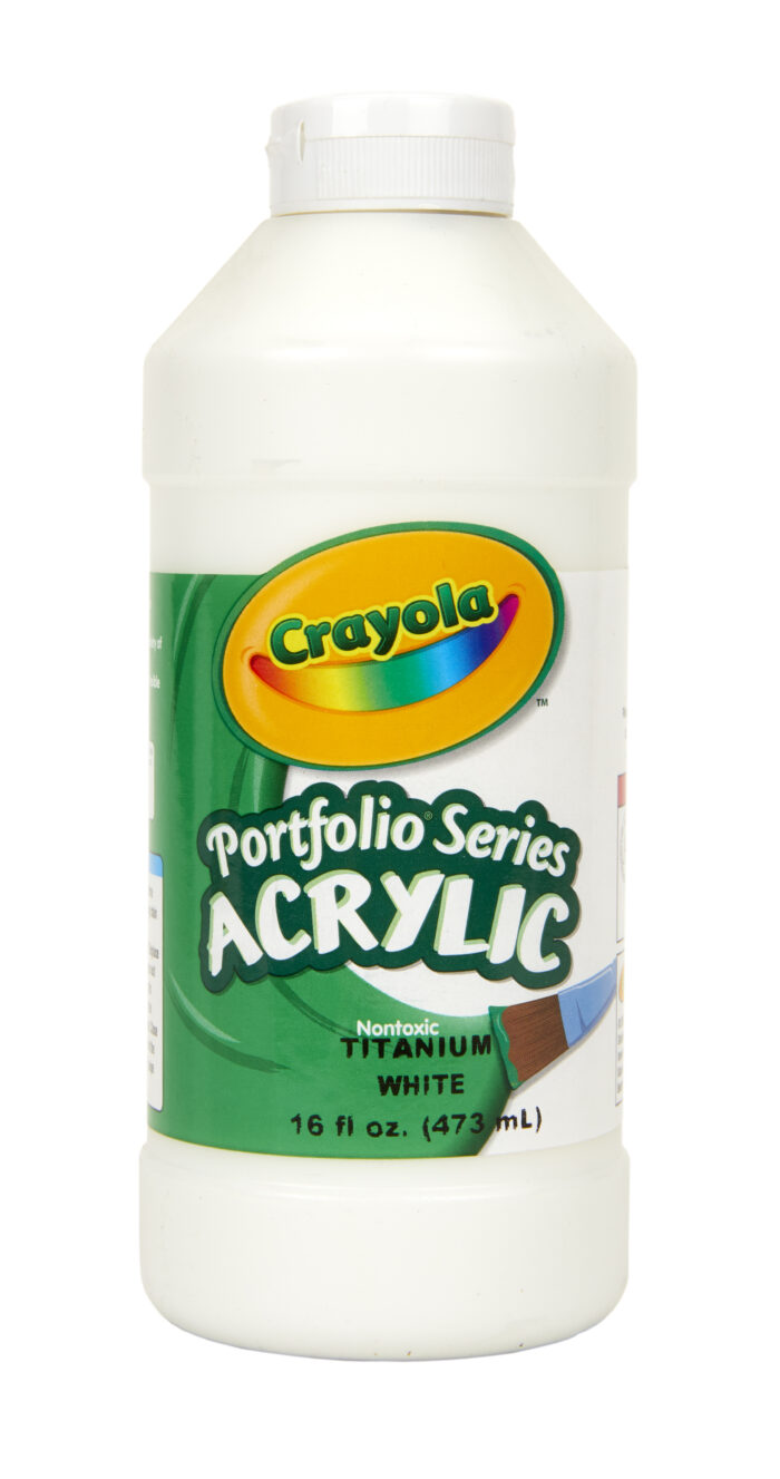 Crayola 16 Oz Portfolio Series Acrylic Paint - White - Image 1
