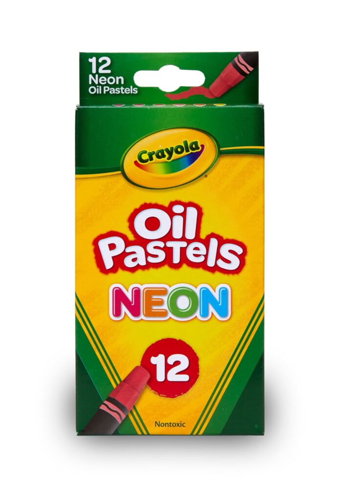 Crayola Oil Pastels Neon 12Ct - Image 1