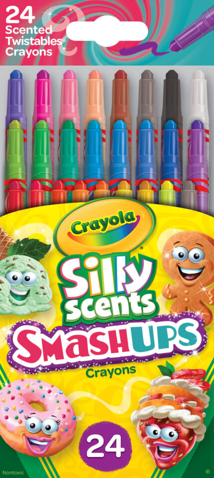 Crayola Cryn,24Ct Mini Twst Scented,Smashup,12Pk