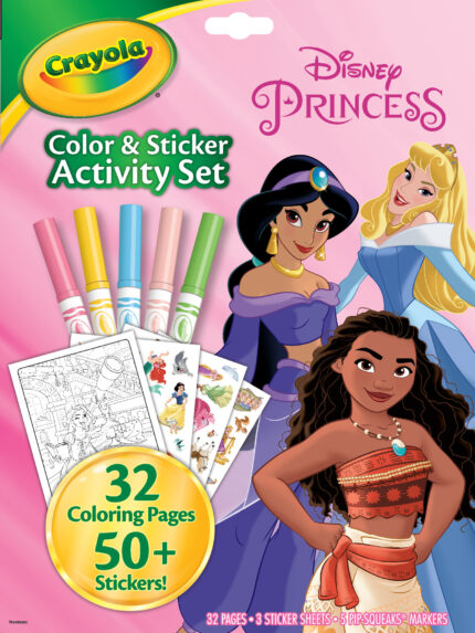 Crayola Clr/Stkr,Act Set,Princess Fldlope,18Pk
