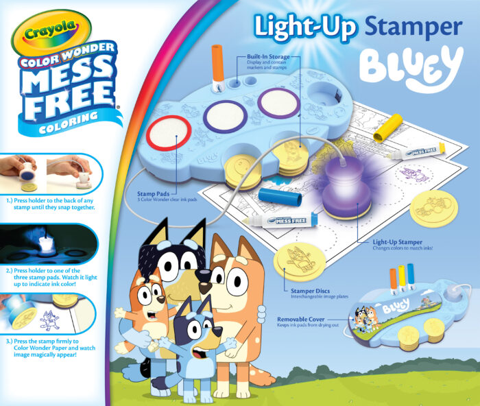 Crayola Cw Magic Stamper,Bluey,6Pk - Image 1