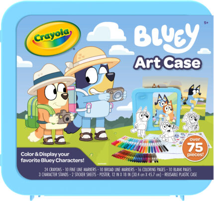 Crayola Coloring Art Case,Bluey,4Pk