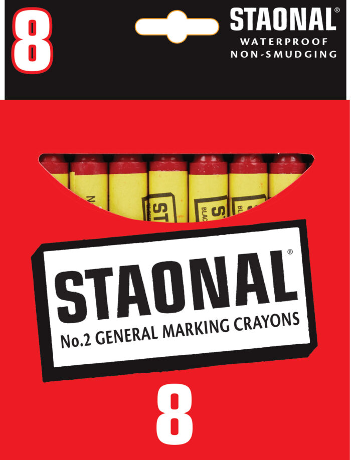 Crayola 8 Ct Staonal? Marking Crayons - Red - Image 1